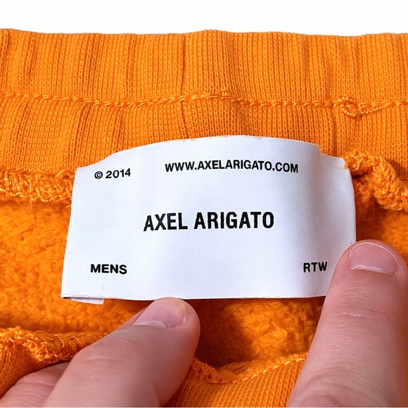 Axel Arigato Orange Sweatpants Men’s S Carrots Graphic Organic Cotton Joggers - Picture 7 of 15